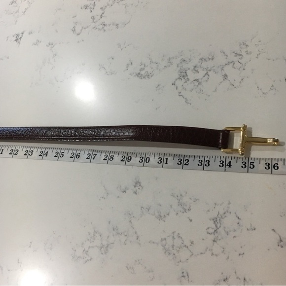 Italian Embossed croco brown, gold belt size:S/M - Picture 13 of 16